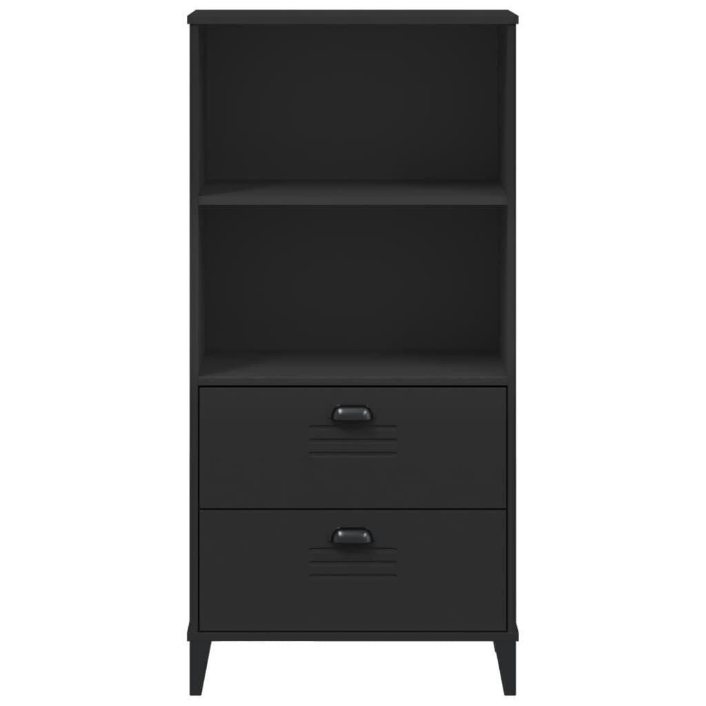 Bookcase VIKEN Black 60x35x123 cm Engineered Wood Price