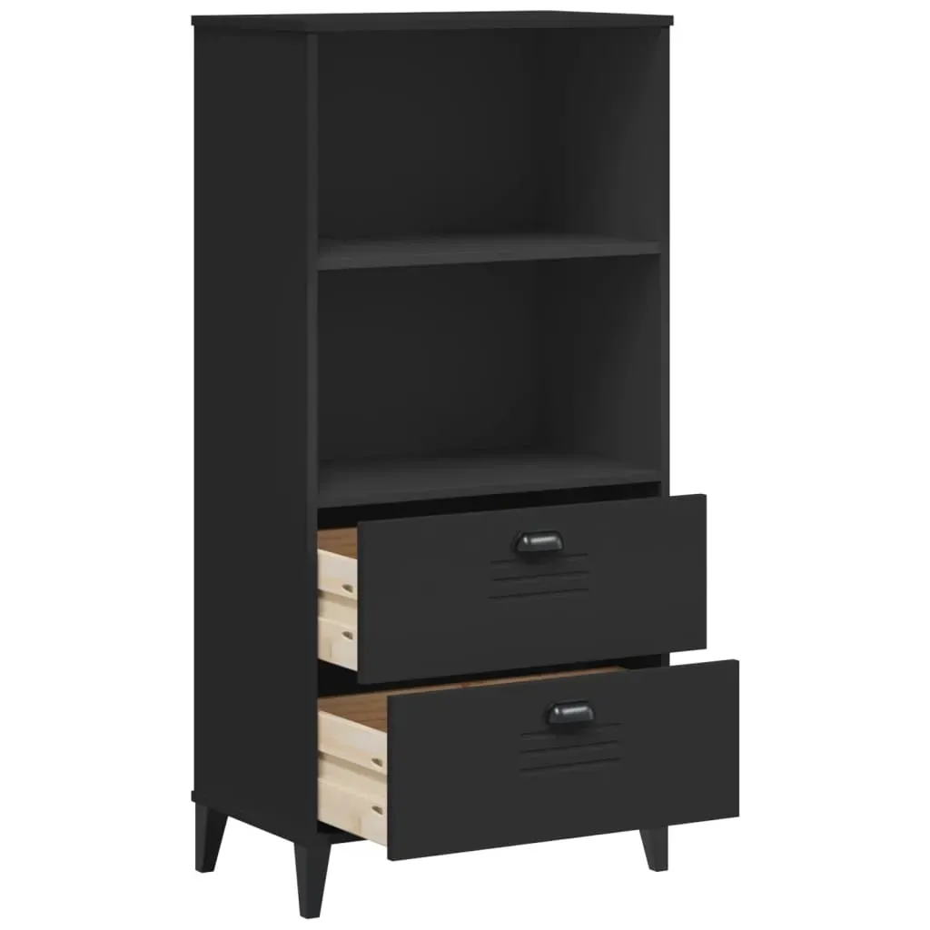 Bookcase VIKEN Black 60x35x123 cm Engineered Wood Price