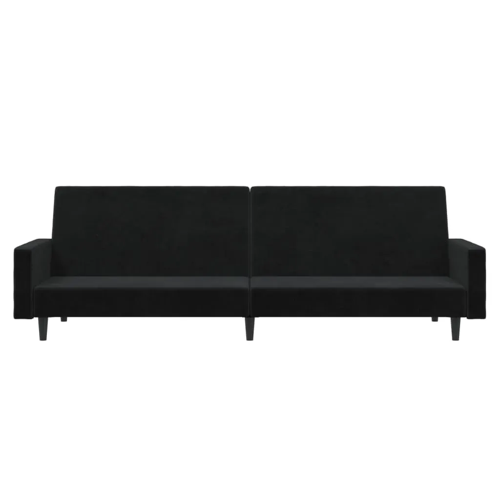 2-Seater Sofa Bed Black Velvet Price