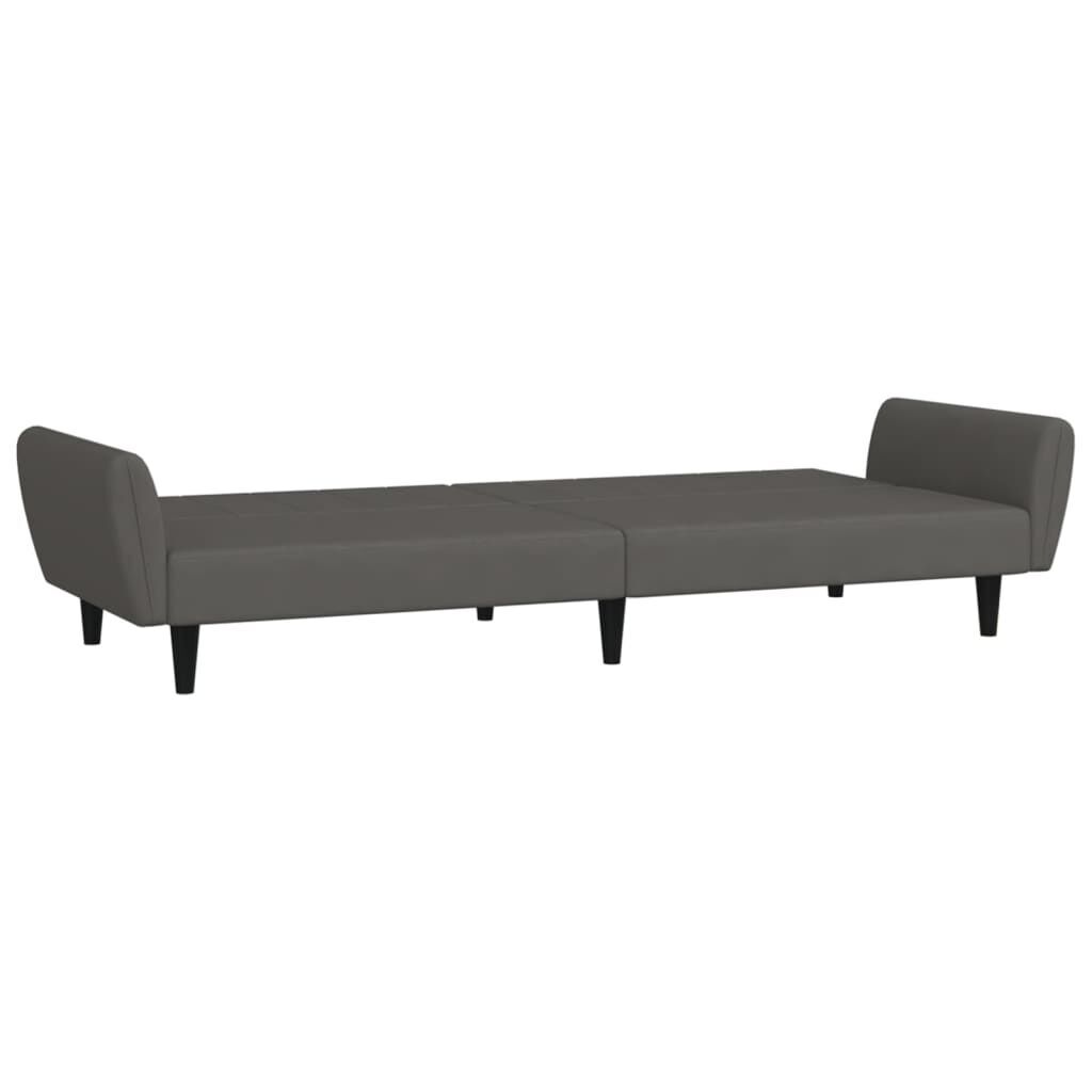 2-Seater Sofa Bed Dark Grey Velvet Price