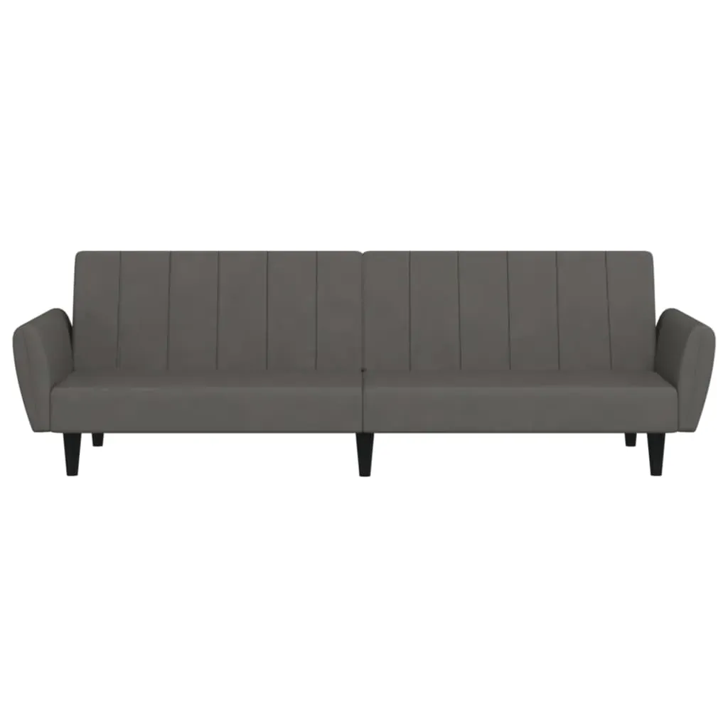 2-Seater Sofa Bed Dark Grey Velvet Price