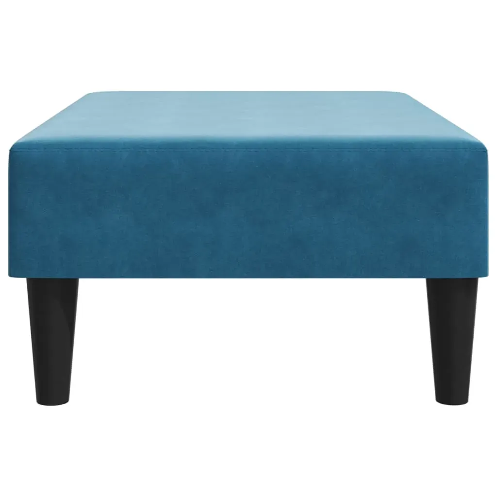 Footstool Blue 77x55x31 cm Velvet Price