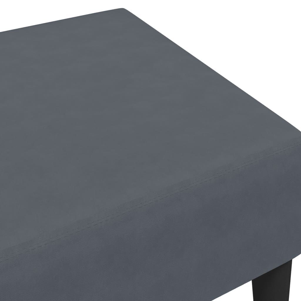 Footstool Dark Grey 77x55x31 cm Velvet Price