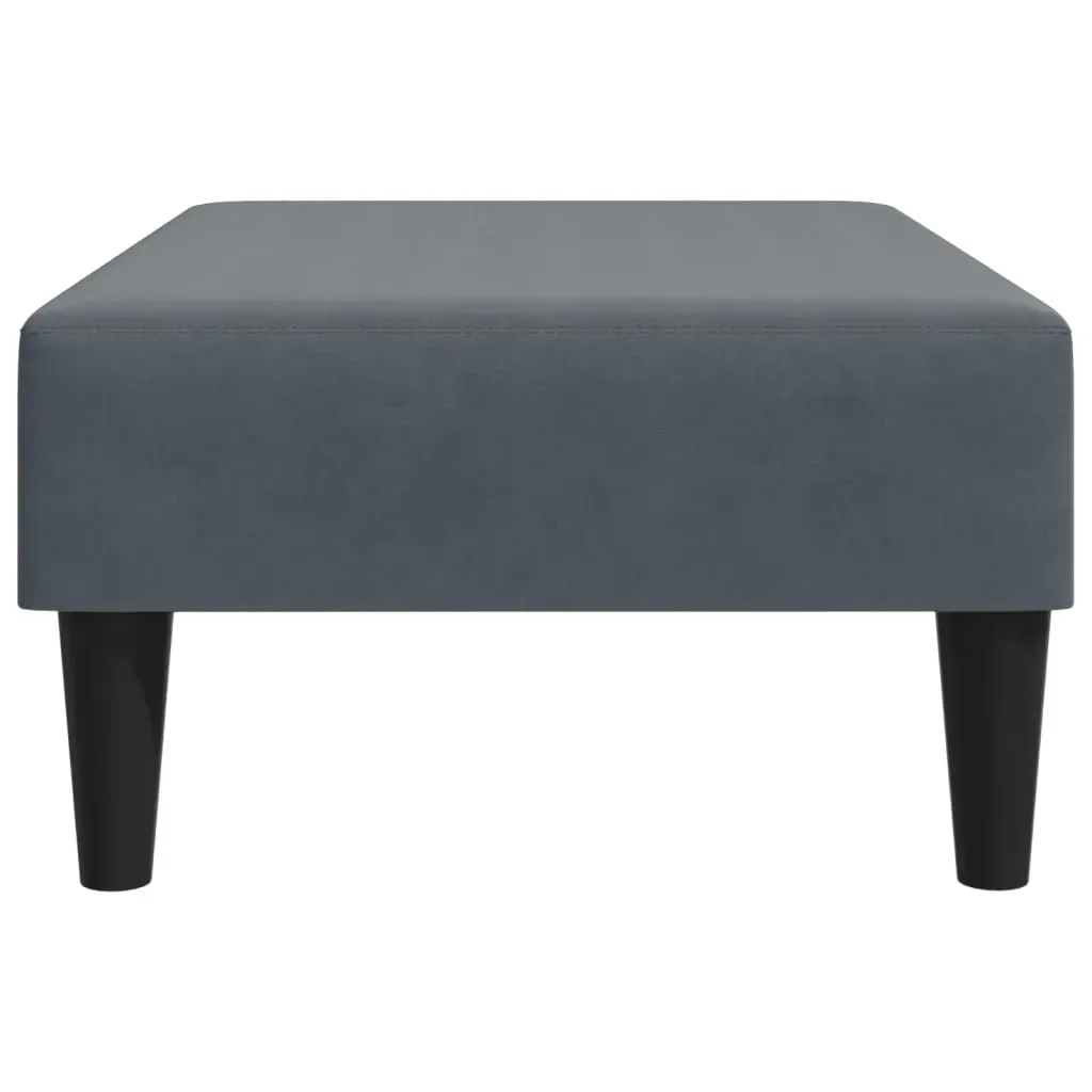 Footstool Dark Grey 77x55x31 cm Velvet Price