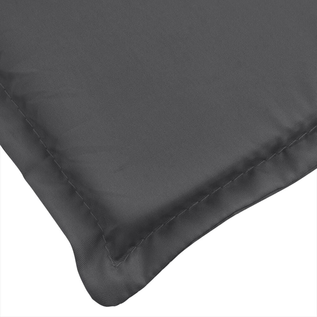 Sun Lounger Cushion Melange Anthracite 200x50x4 cm Fabric Price