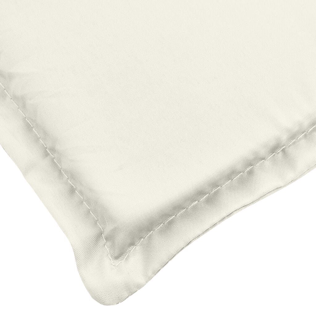 Sun Lounger Cushion Melange Cream 200x70x4 cm Fabric Price