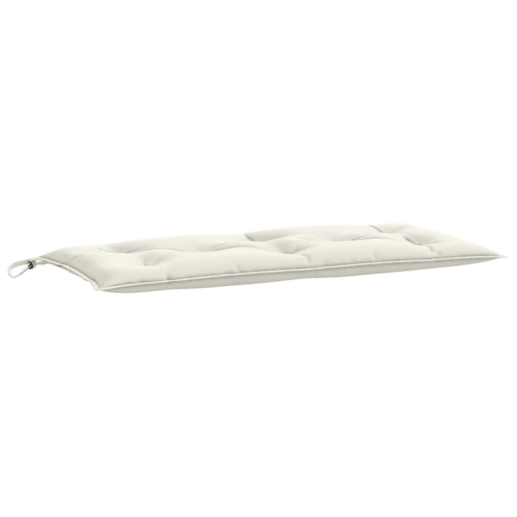 Garden Bench Cushions 2 pcs Melange Cream 100x50x7 cm Fabric Price