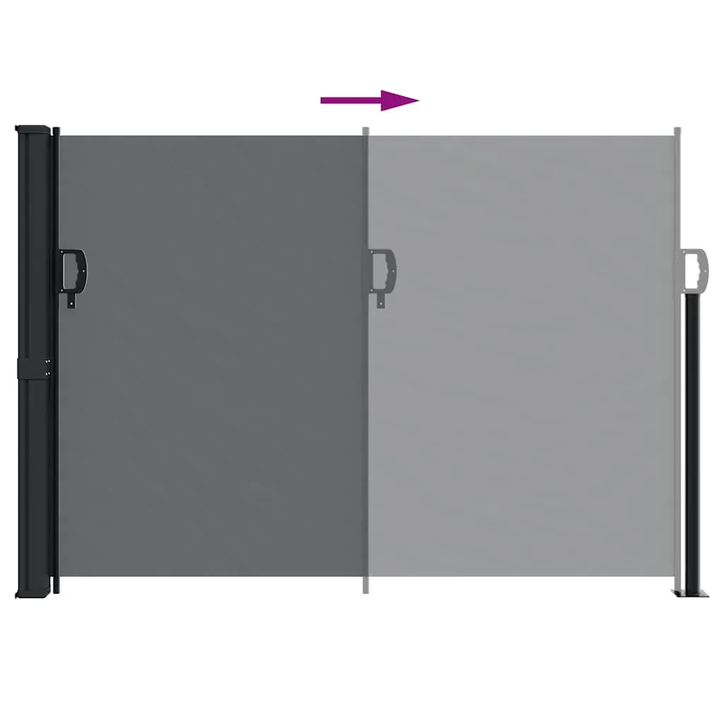 Retractable Side Awning Black 140x300 cm Price