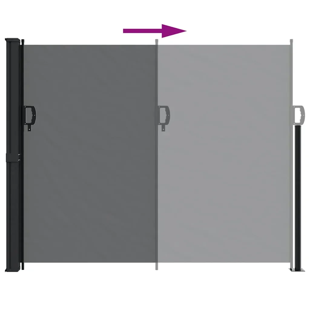 Retractable Side Awning Black 160x600 cm Price