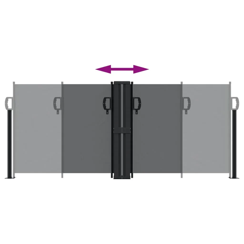 Retractable Side Awning Black 100x1000 cm Price