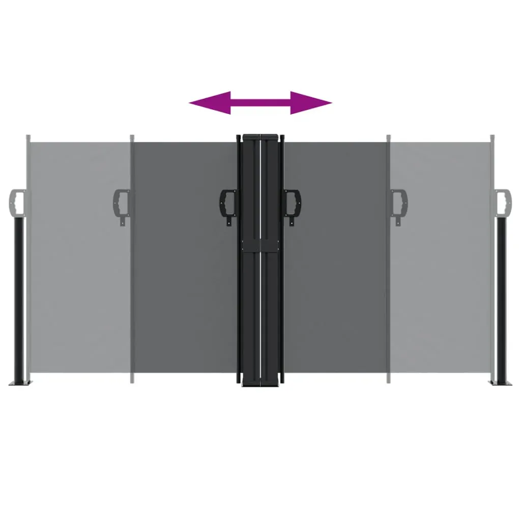 Retractable Side Awning Black 120x1000 cm Price