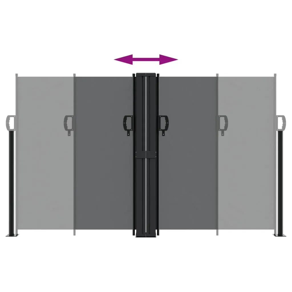 Retractable Side Awning Black 140x1000 cm Price