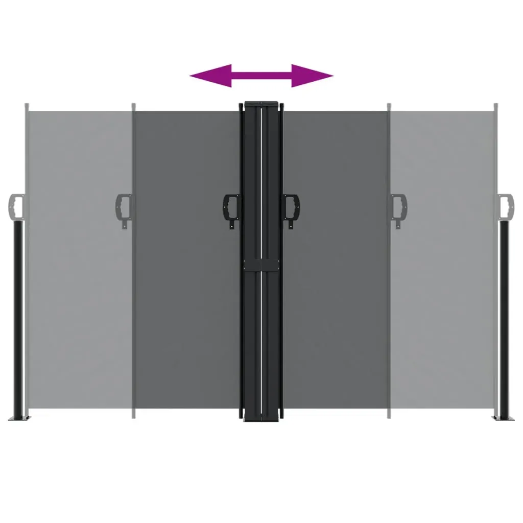 Retractable Side Awning Black 160x1000 cm Price