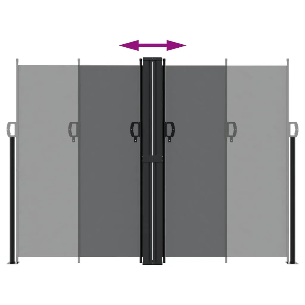 Retractable Side Awning Black 180x1000 cm Price