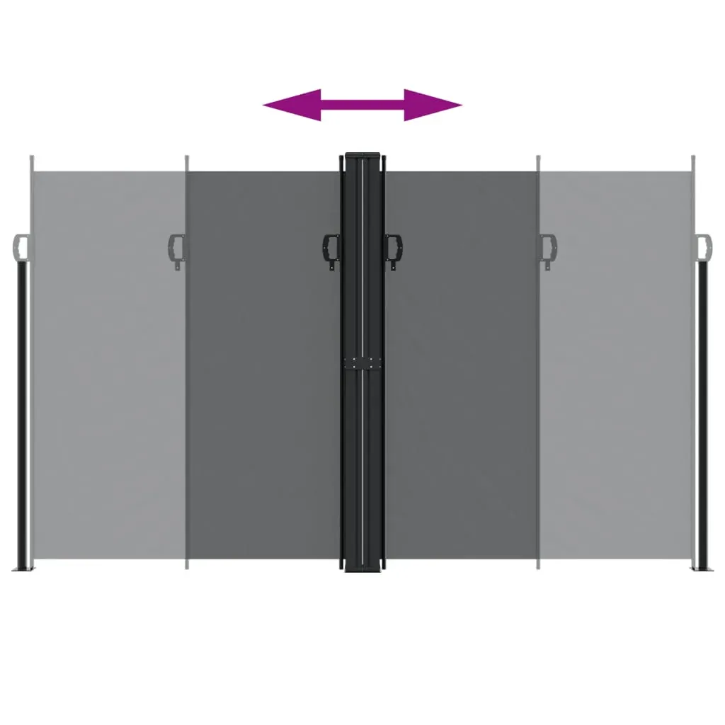 Retractable Side Awning Black 200x1000 cm Price