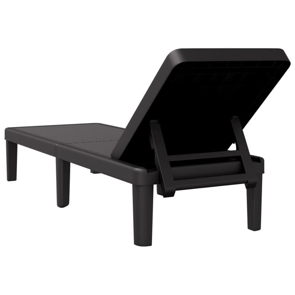 4-Way Height Adjustable Sun Lounger 155.5x57x28 cm Polypropylene Price