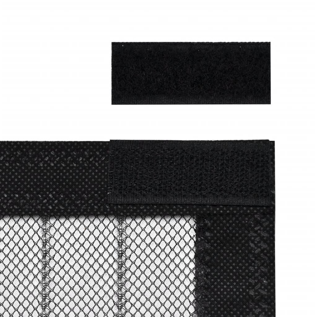 Insect Door Curtain 210 x 100 cm 2 pcs Magnet Black Price