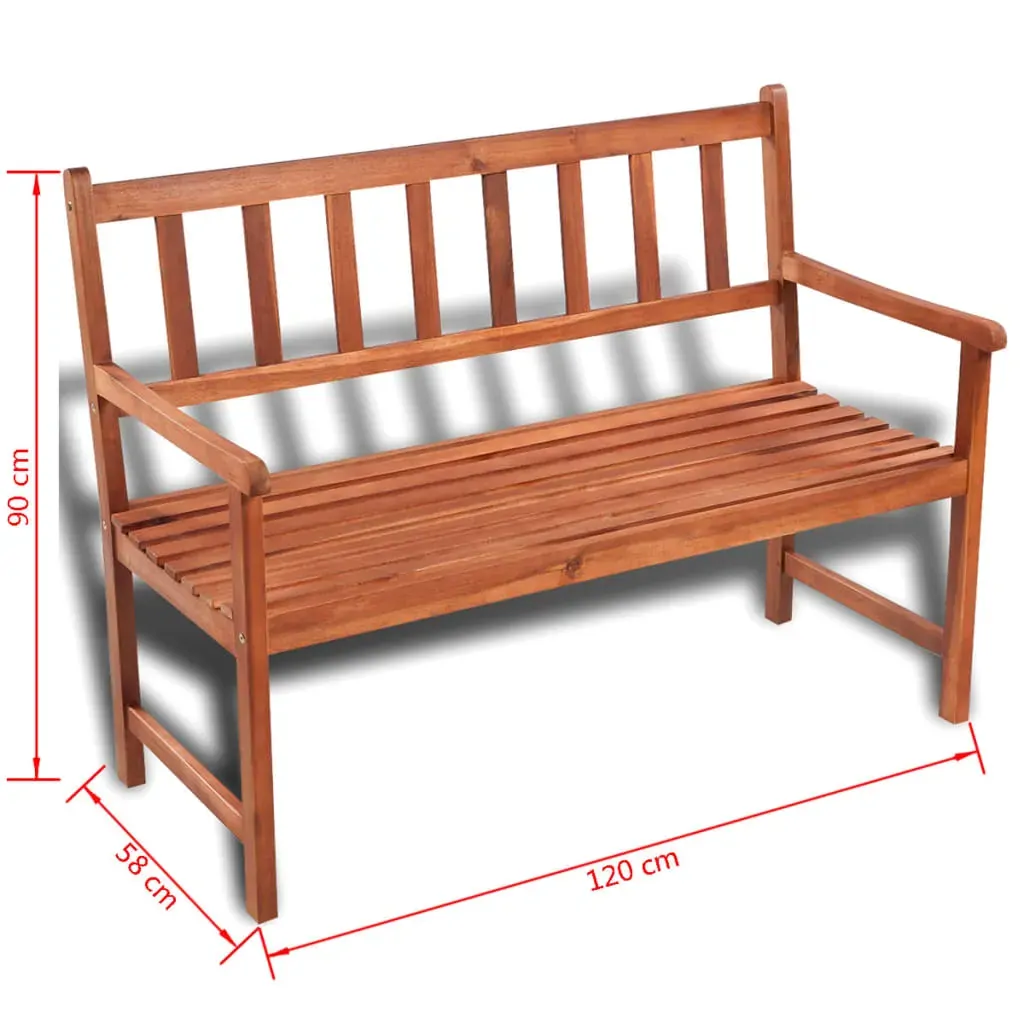 Garden Bench 120 cm Solid Acacia Wood Price