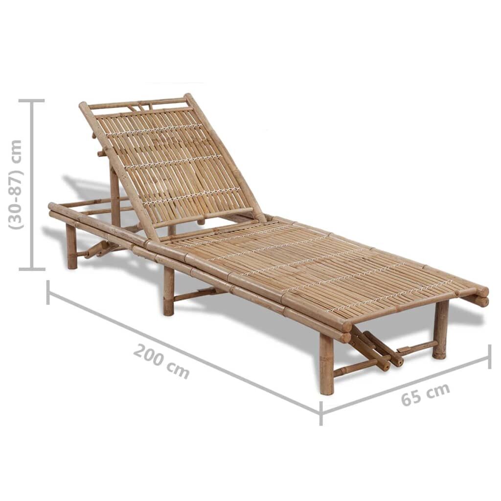 Sun Lounger Bamboo Price