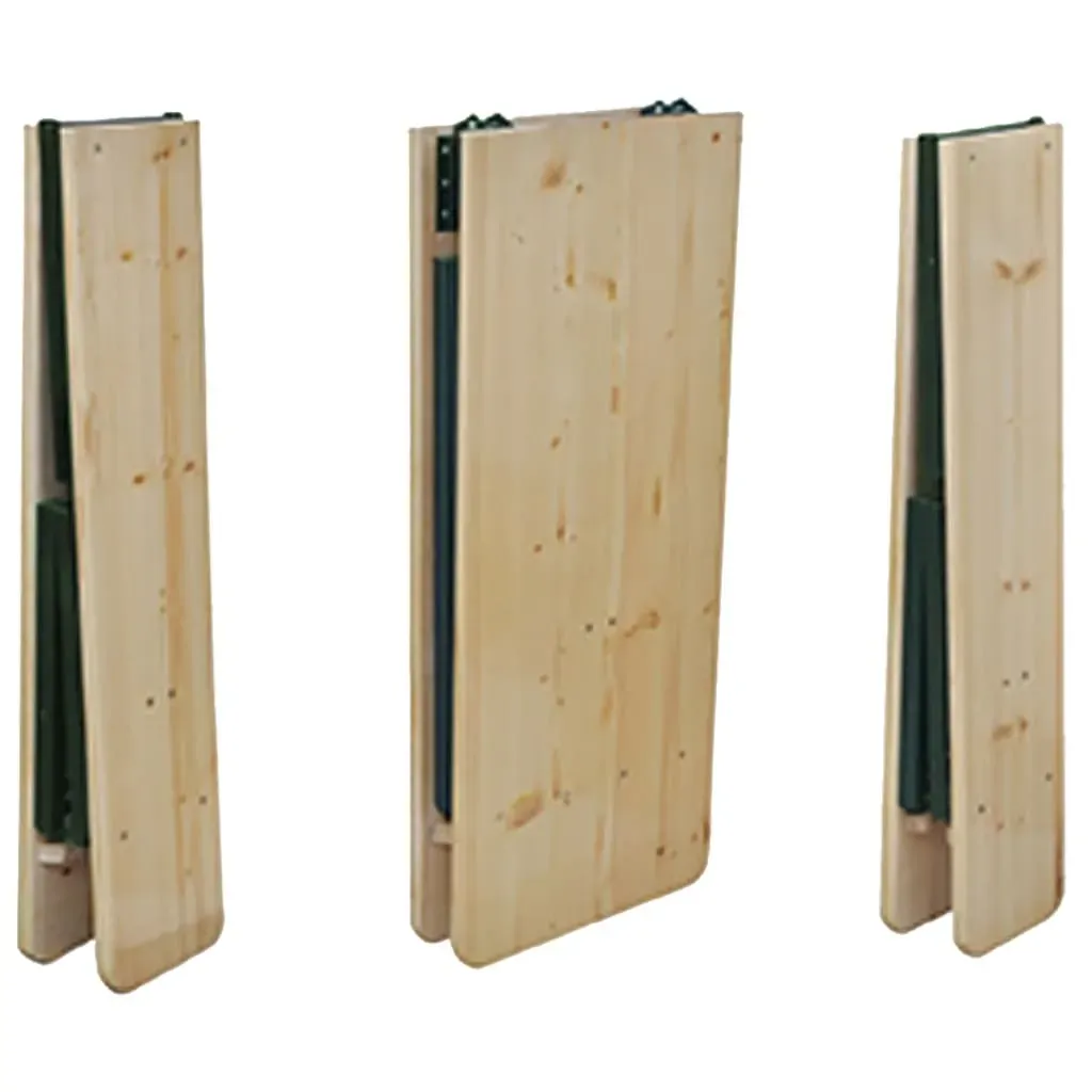 Folding Beer Table with 2 Benches 220 cm Fir Wood Price