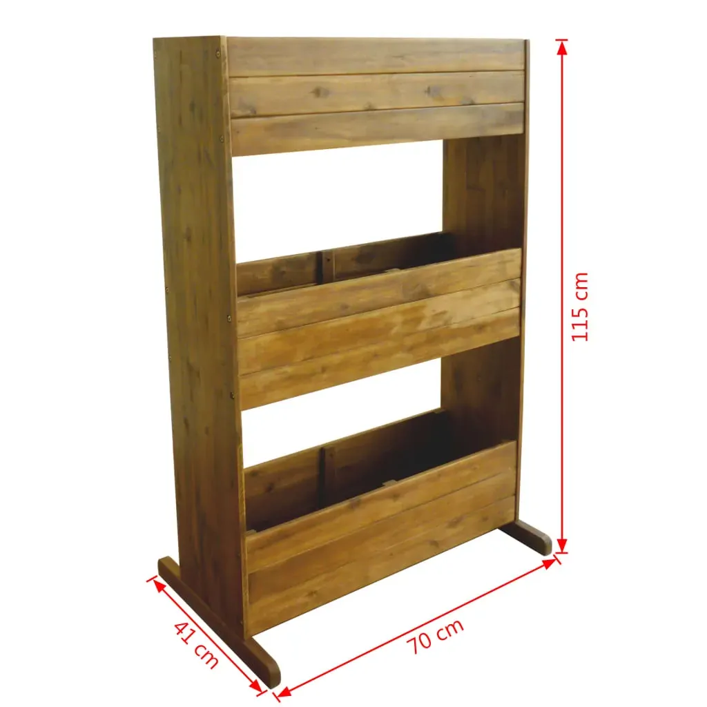 3-Tier Garden Raised Bed Solid Acacia Wood Price