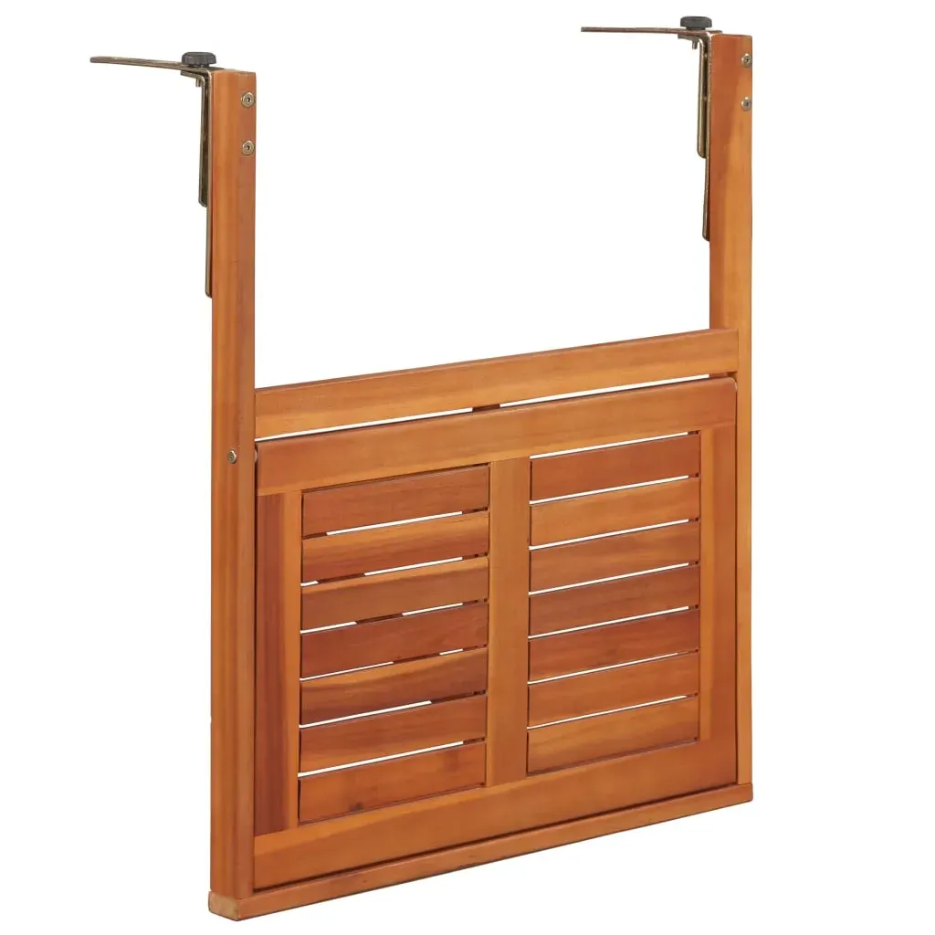 Hanging Balcony Table 64.5x44x80 cm Solid Acacia Wood Price
