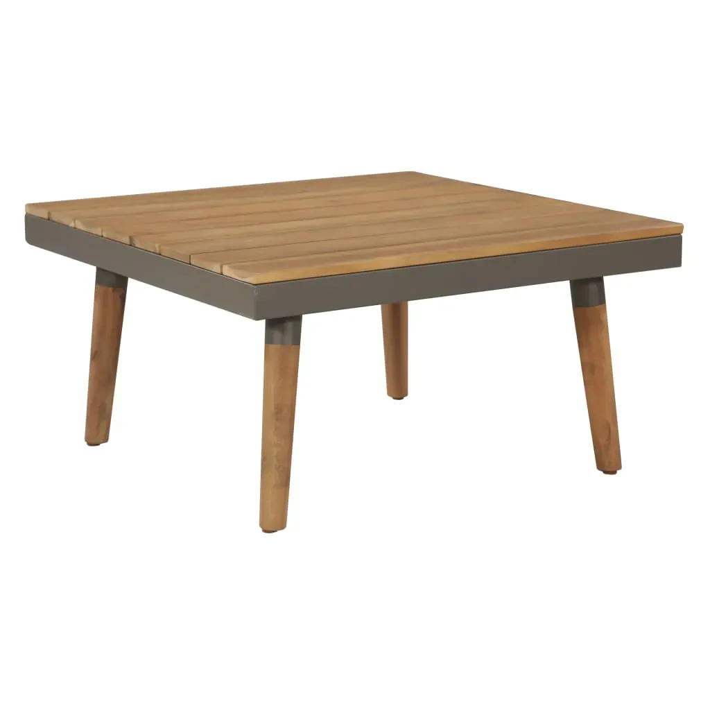 4 Piece Garden Lounge Set with Cushions Solid Acacia Wood Brown Price
