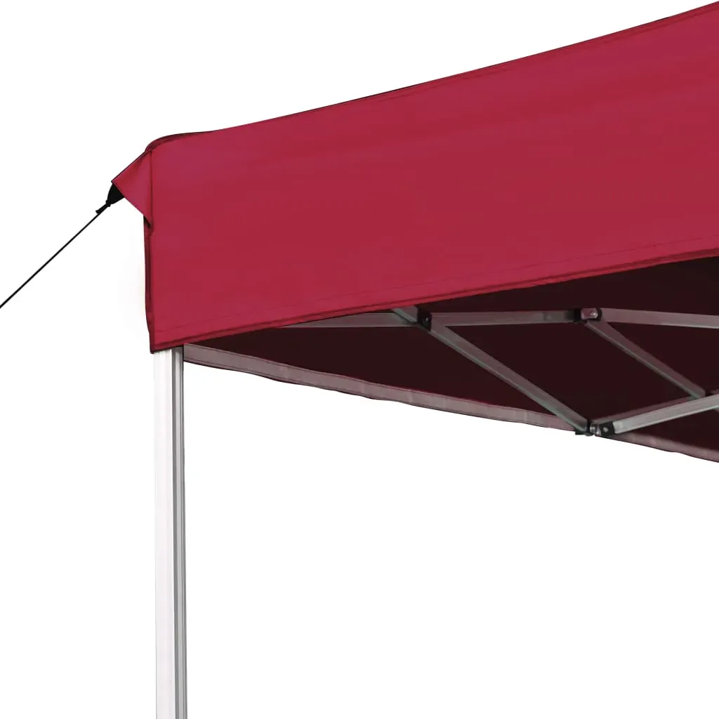 Professional Folding Party Tent Aluminium 4.5x3 m Wine Red Price