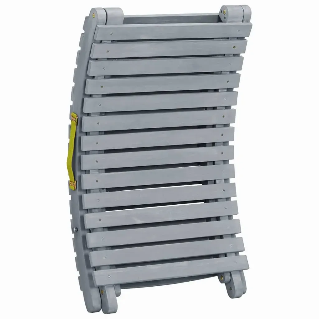 Sun Lounger Grey Wash Solid Acacia Wood Price