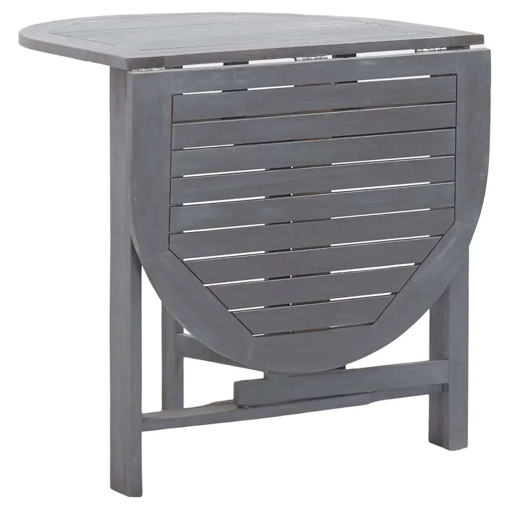Garden Table Grey 120x70x74 cm Solid Acacia Wood Price