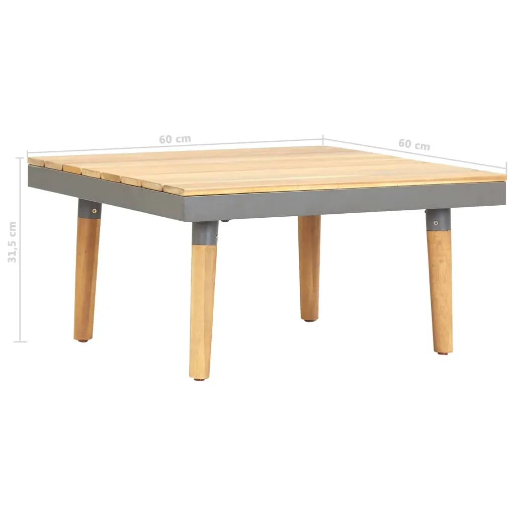 Garden Coffee Table 60x60x31.5 cm Solid Acacia Wood Price