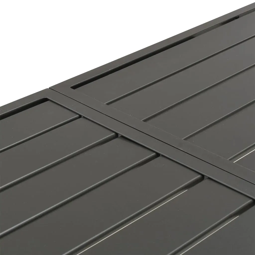 Garden Table Dark Grey 180x83x72 cm Steel Price