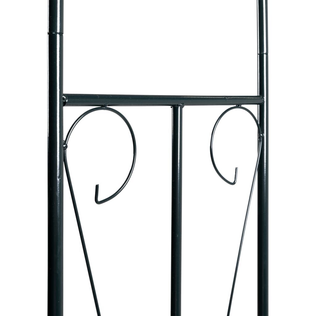 Garden Arch Dark Green 120x38x258 cm Iron Price