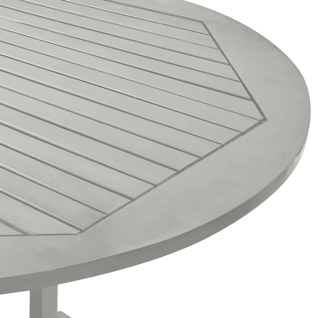 Garden Table Grey 200x100x75 cm Solid Acacia Wood Price