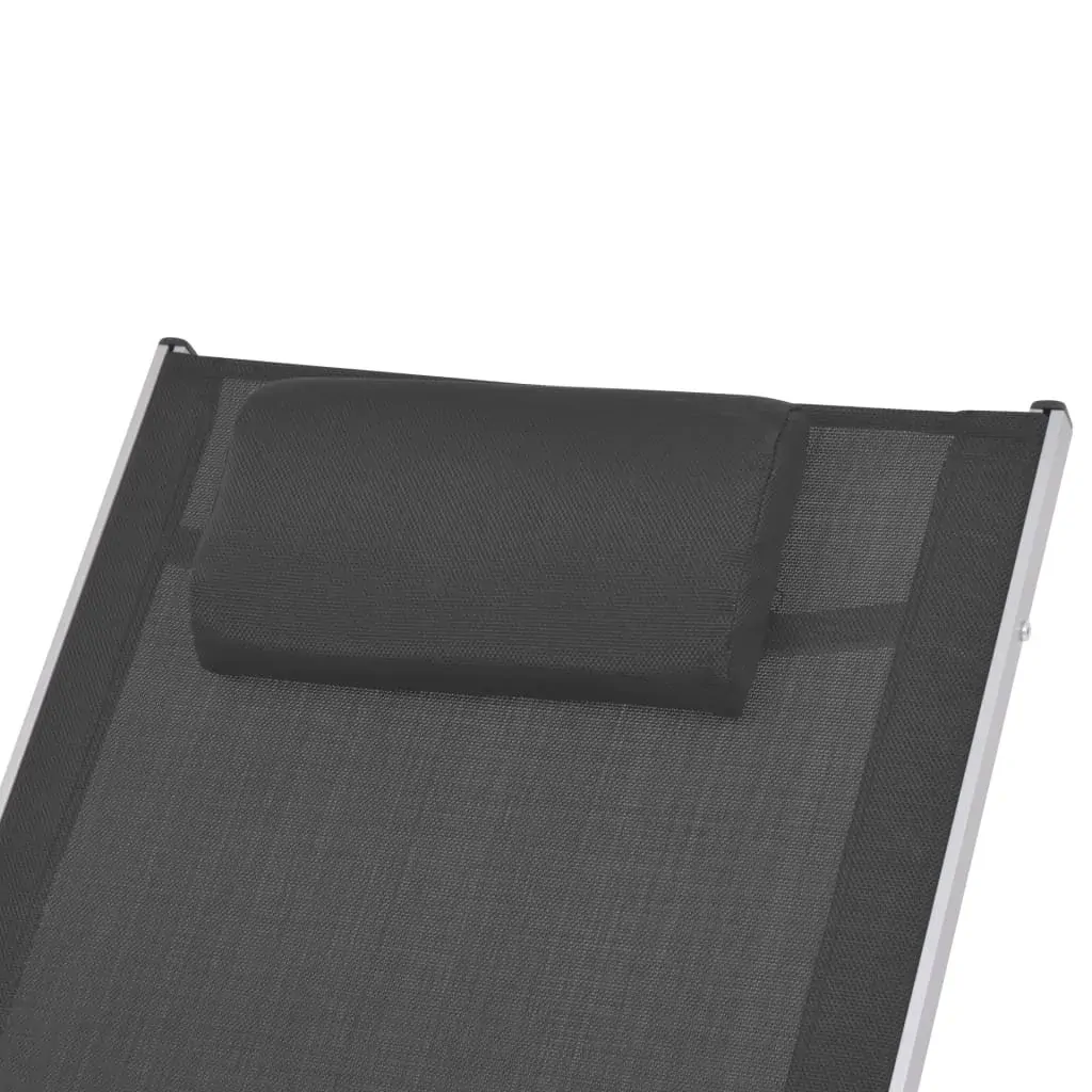 Outdoor Rocking Chair Black Textilene Price