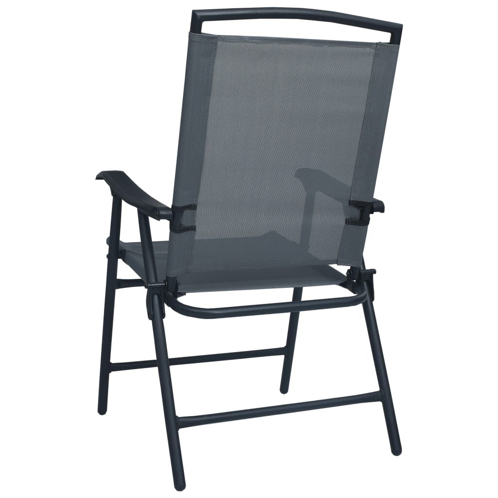 Folding Garden Chairs 2 pcs Texilene Grey Price