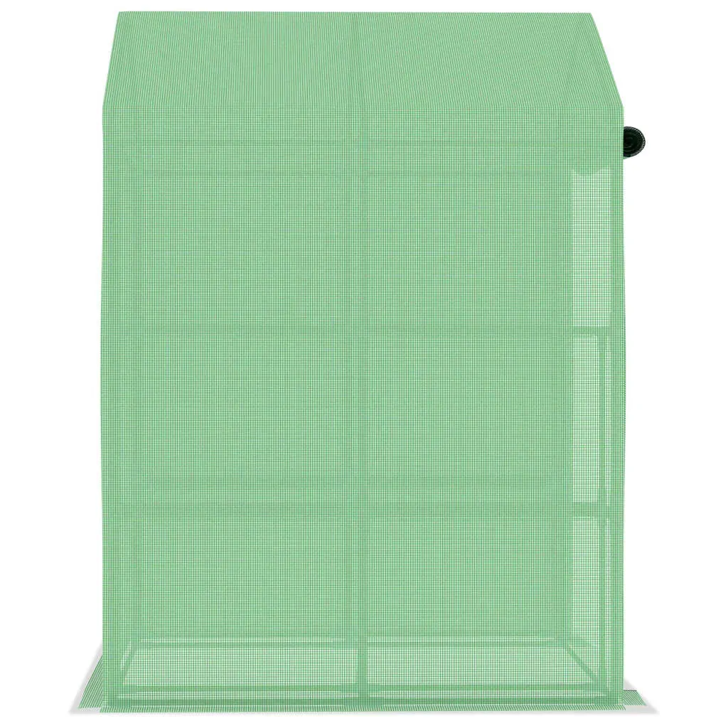 Greenhouse with Shelves Steel 143x143x195 cm Price