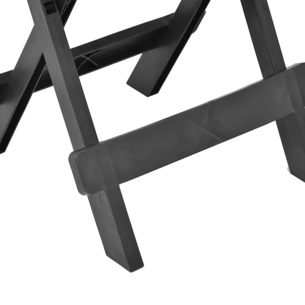 Folding Garden Table Anthracite 45x43x50 cm Plastic Price