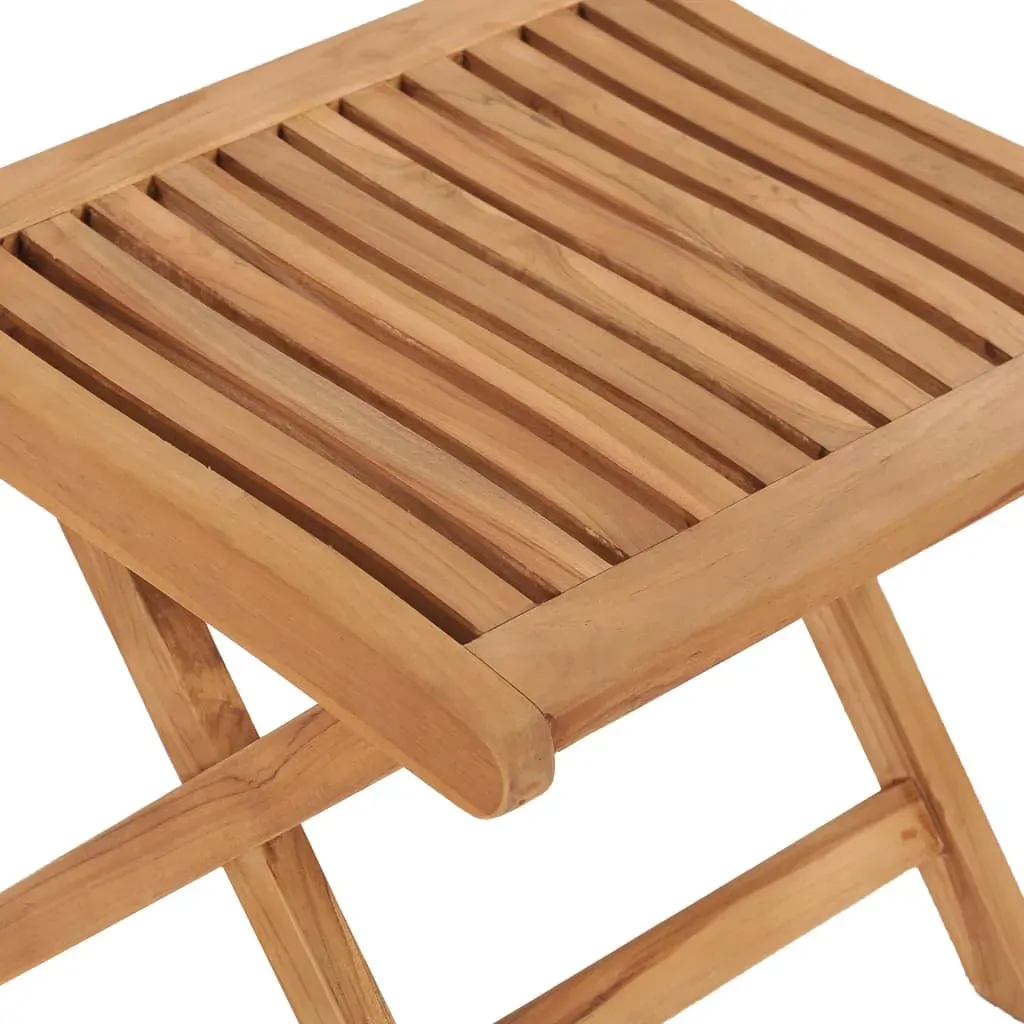Folding Footrest 46.5x49x41.5 cm Solid Teak Wood Price