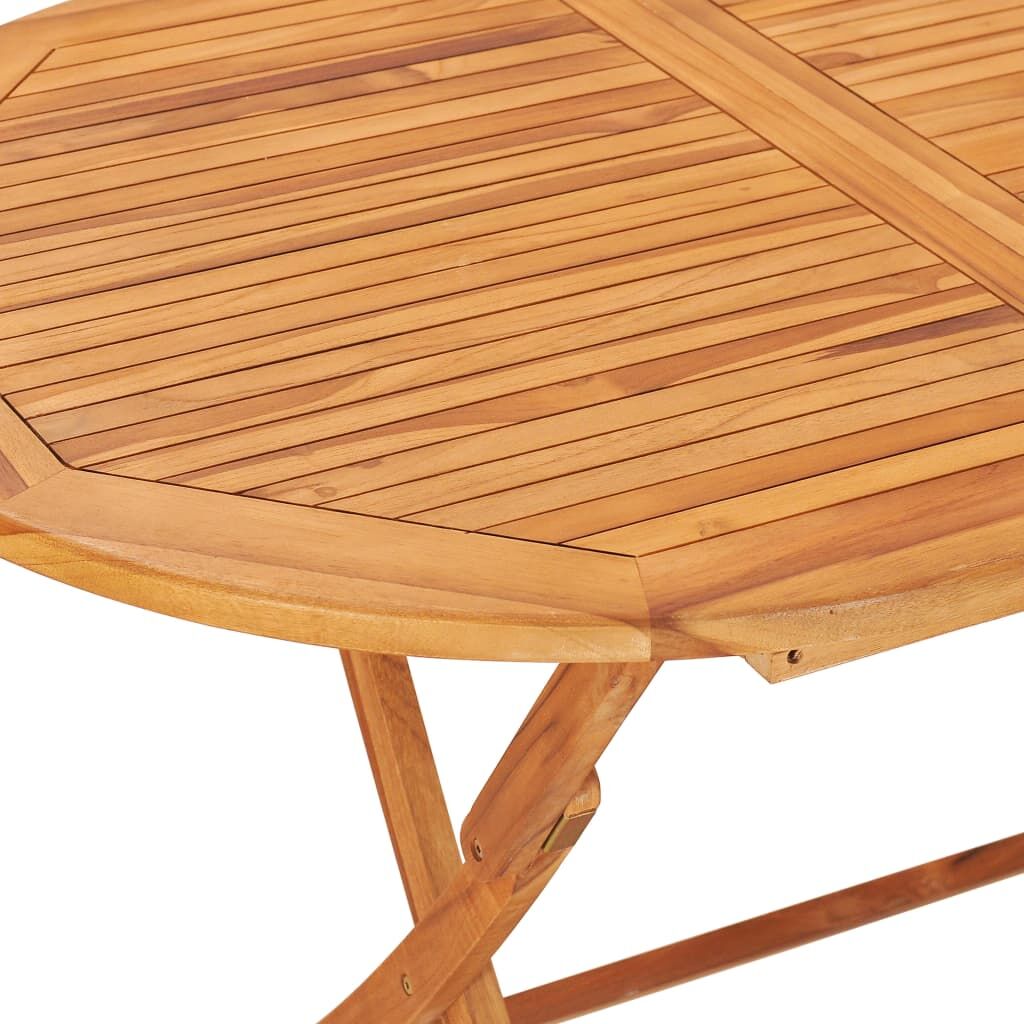 7 Piece Folding Outdoor Dining Set Solid Teak Wood Price
