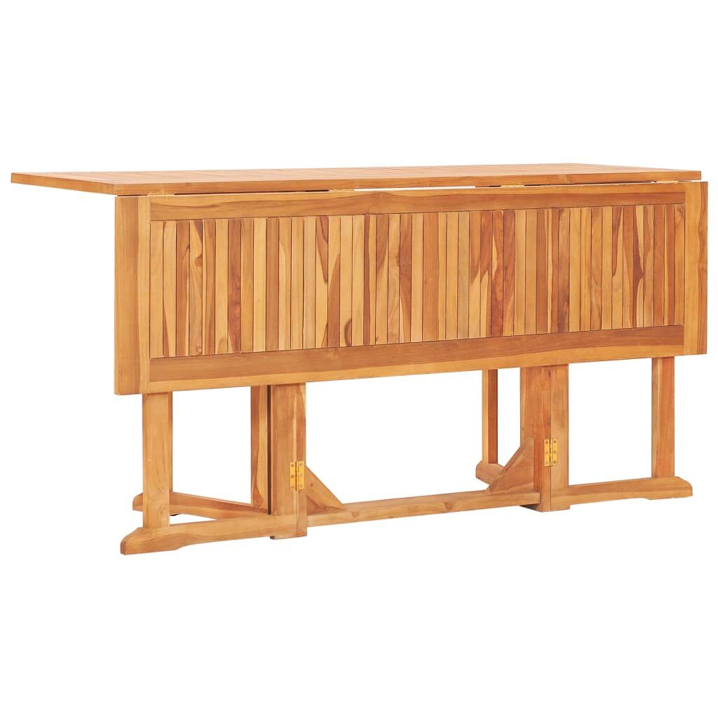 7 Piece Folding Outdoor Dining Set Solid Teak Wood Price