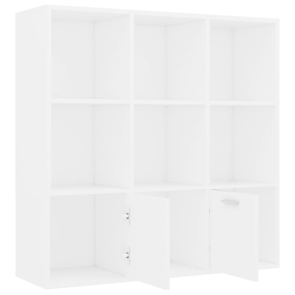 Book Cabinet White 98x30x98 cm Engineered Wood Price