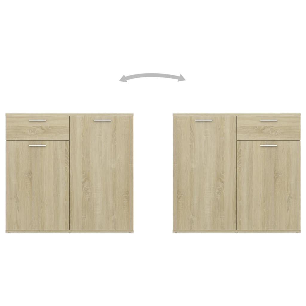 Sideboard Sonoma Oak 80x36x75 cm Engineered Wood Price