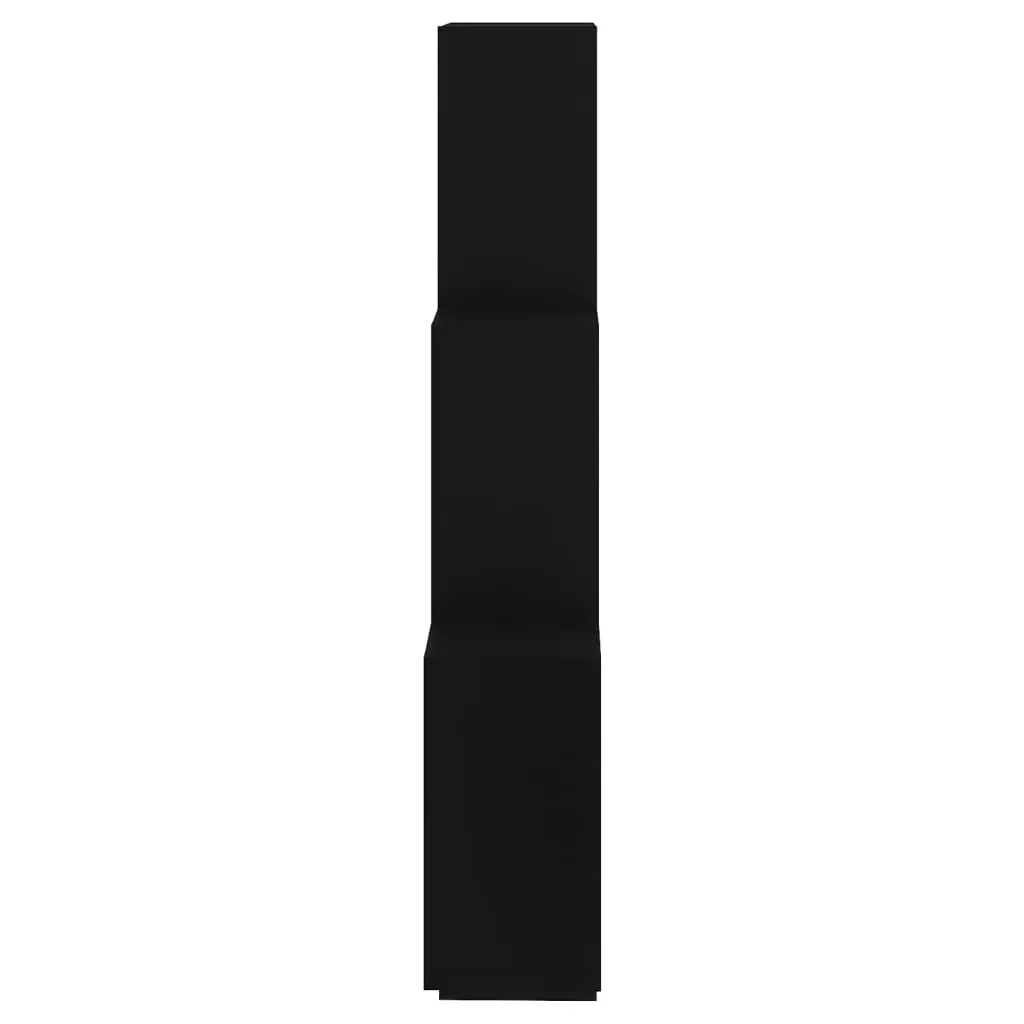 Wall Cube Shelf Black 78x15x93 cm Engineered Wood Price