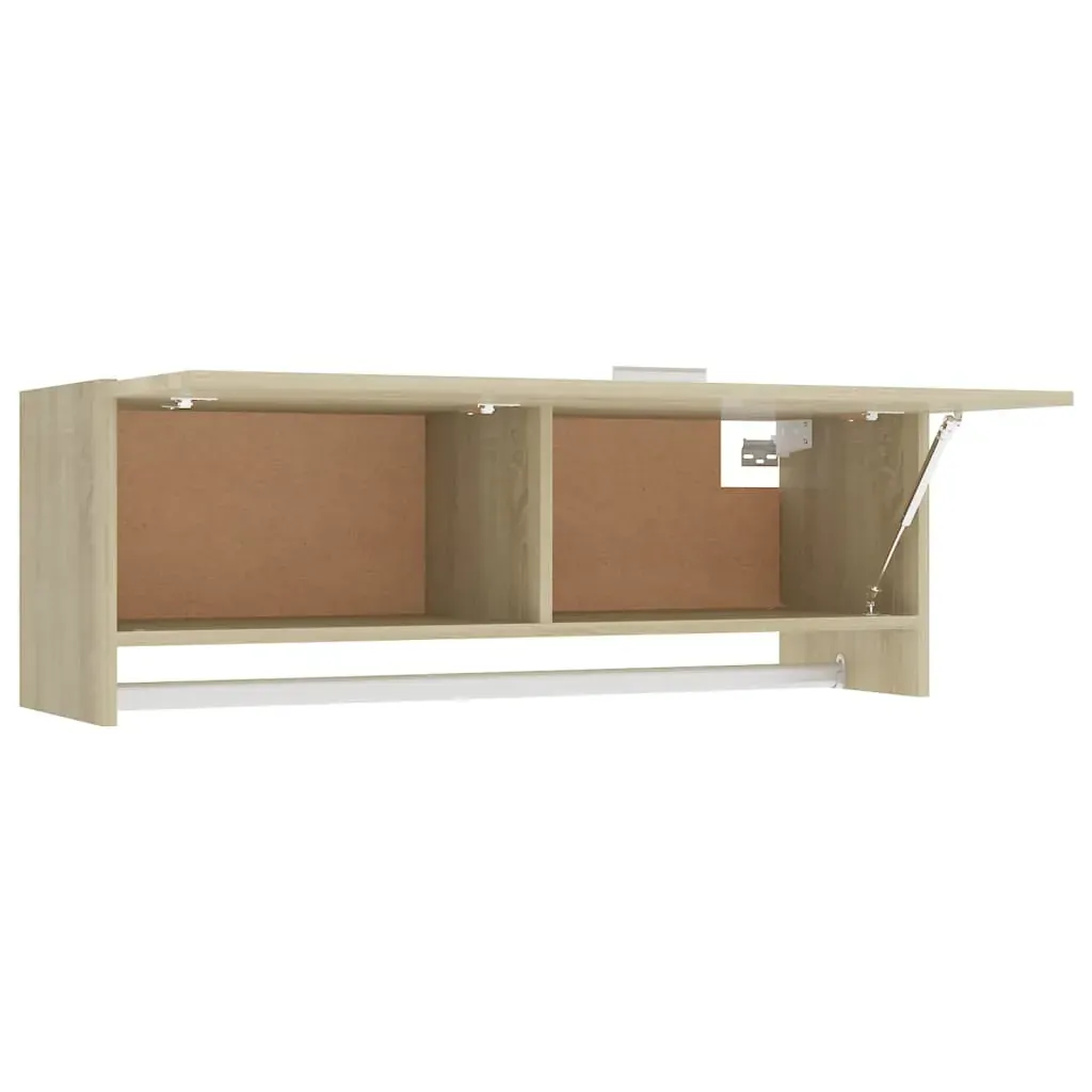 Wardrobe Sonoma Oak 100x32.5x35 cm Engineered Wood Price