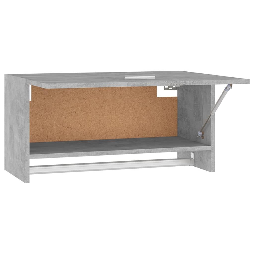 Wardrobe Concrete Grey 70x32.5x35 cm Engineered Wood Price
