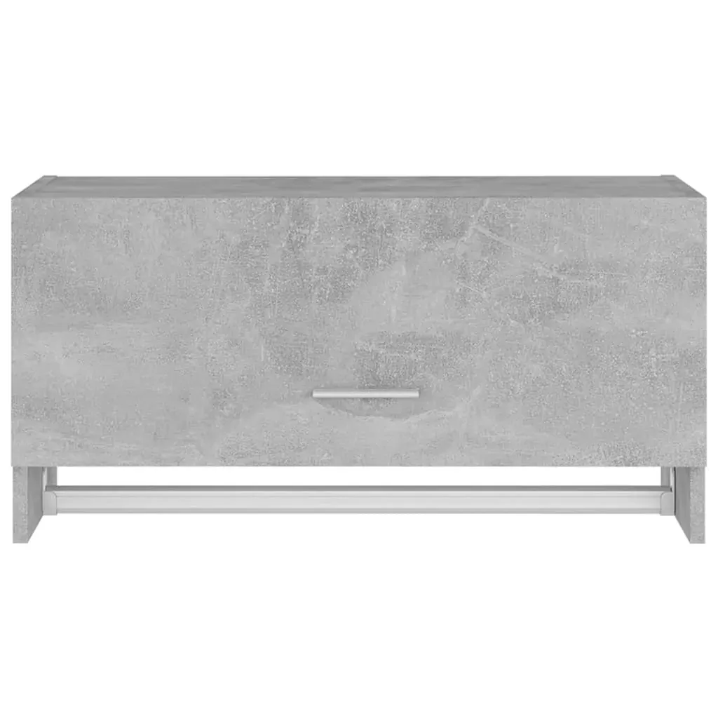 Wardrobe Concrete Grey 70x32.5x35 cm Engineered Wood Price