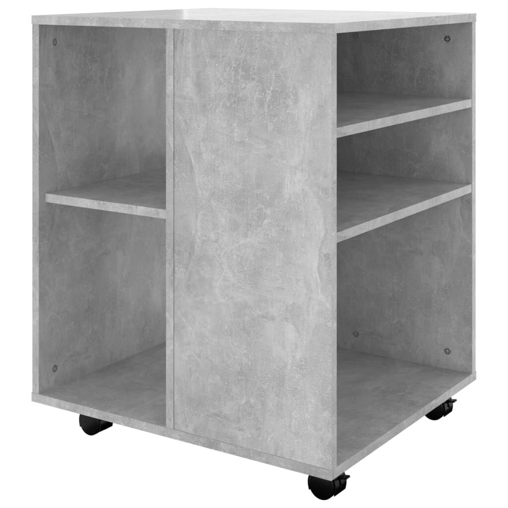 Rolling Cabinet Concrete Grey 60x53x72 cm Engineered Wood Price