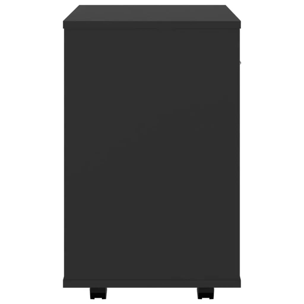 Rolling Cabinet Black 46x36x59 cm Engineered Wood Price