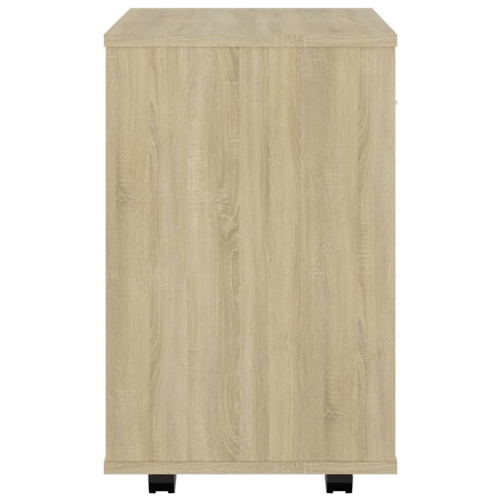 Rolling Cabinet Sonoma Oak 46x36x59 cm Engineered Wood Price